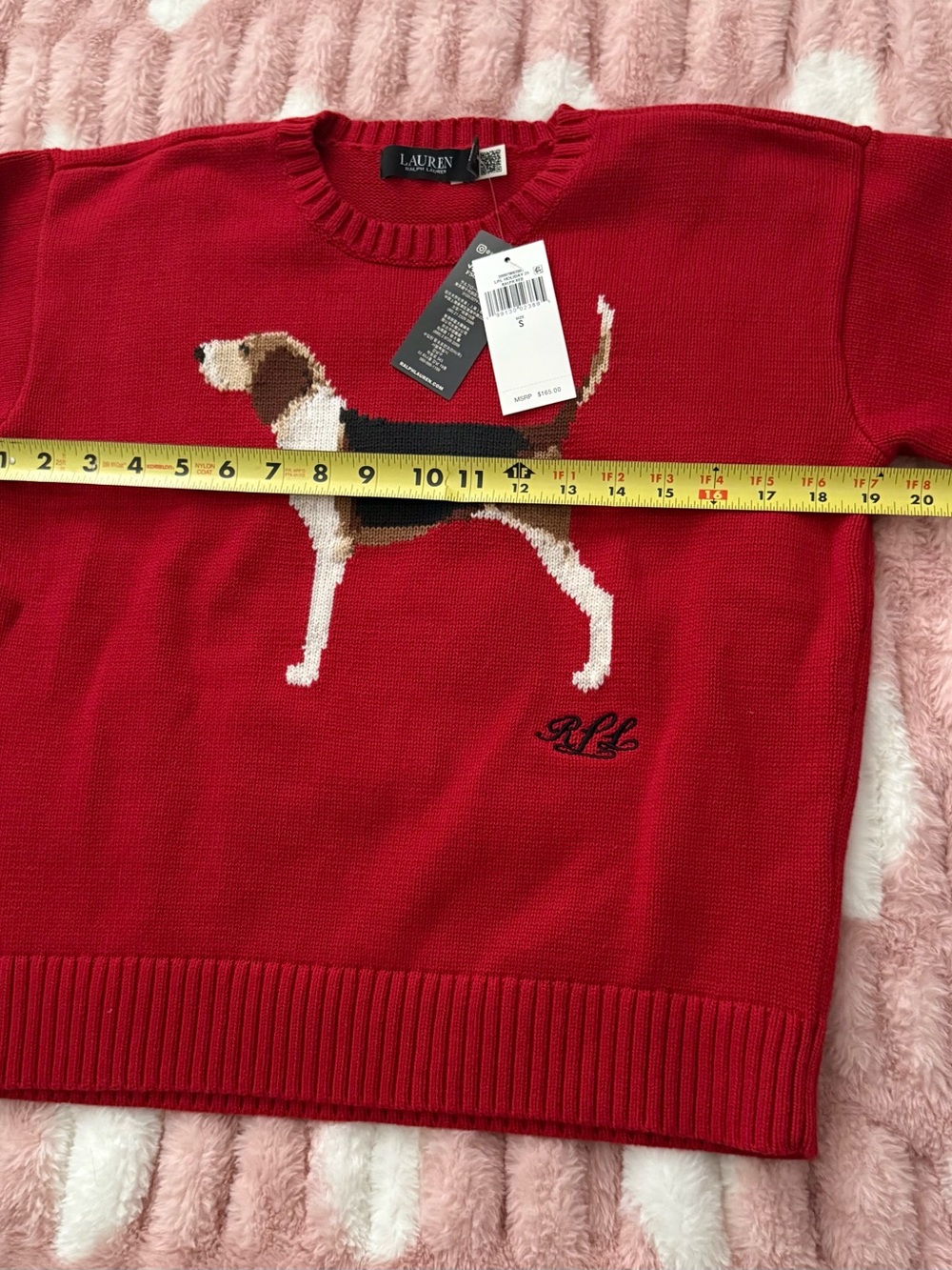Lauren Ralph Lauren Dog Sweater Crewneck Red New With Tags. 🏷️ Small - Picture 7 of 12